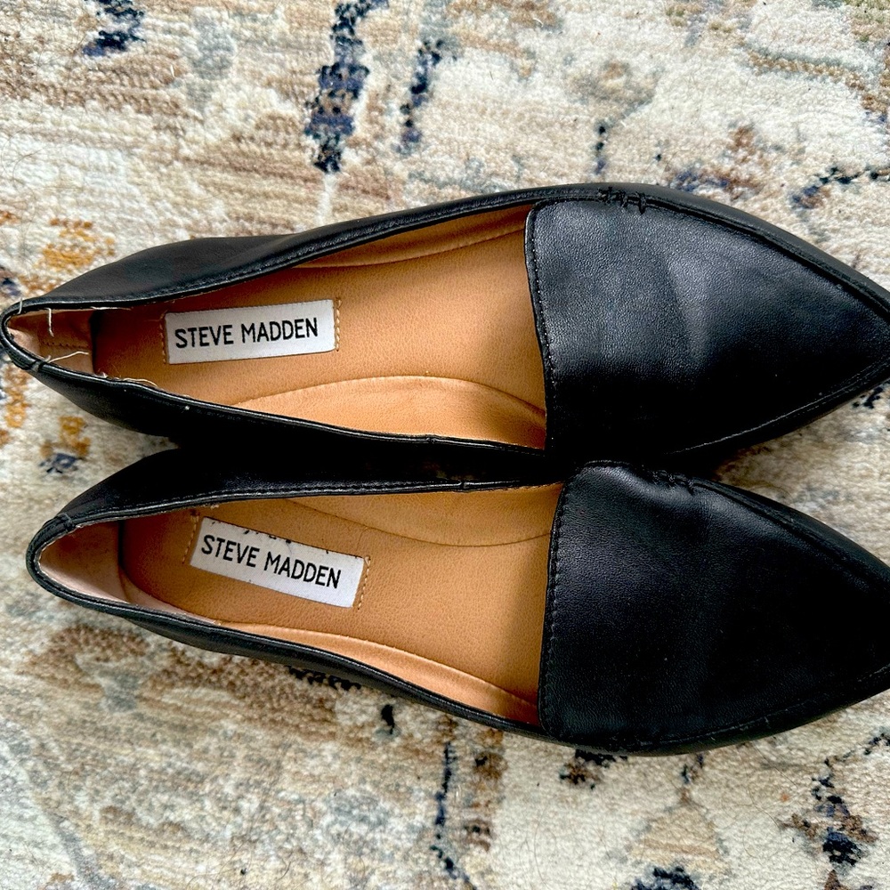 Leather flats